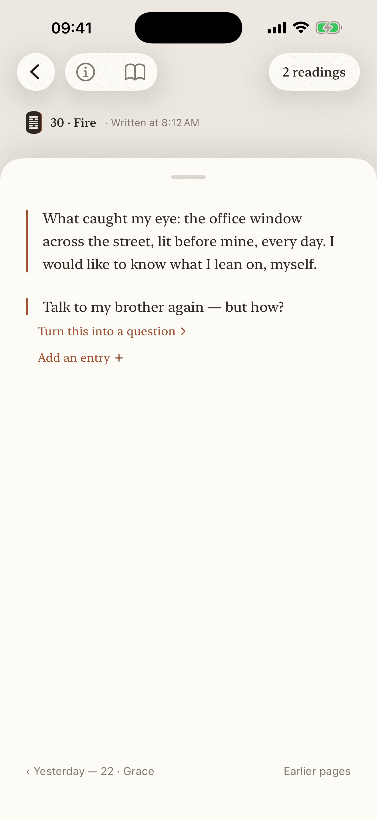 The Daoa app — the Page of the day